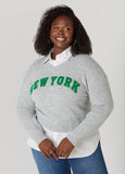 Embroidered Paneled Sweater