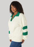 Striped Polo Sweater