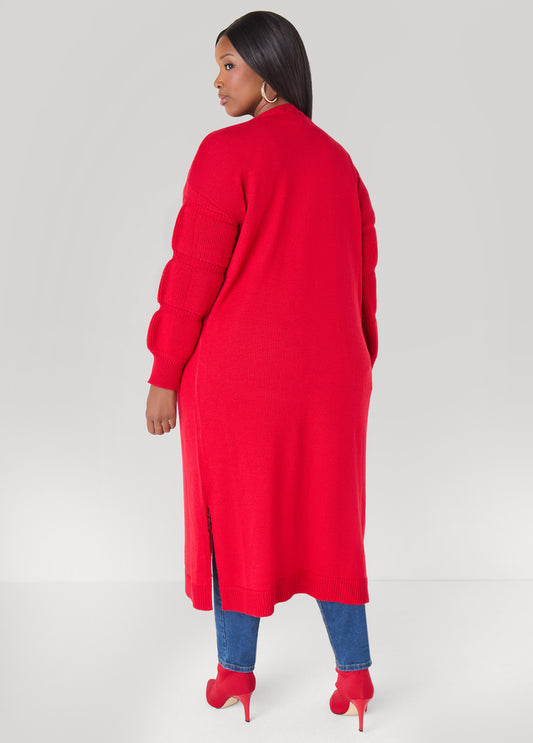 Puff Sleeve Cardigan