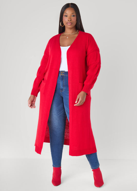 Puff Sleeve Cardigan