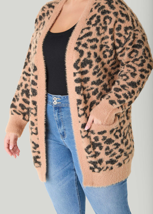 Brushed Leopard Cardigan