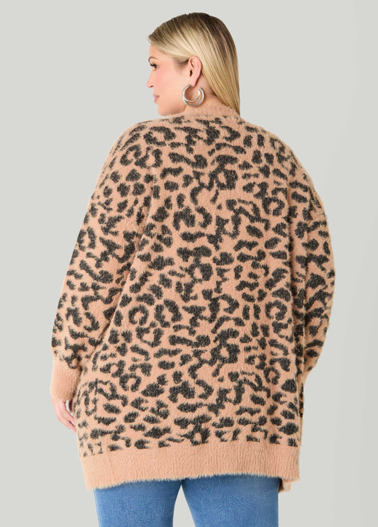 Brushed Leopard Cardigan