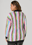 Striped Boucle Cardigan