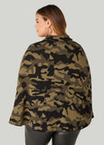 Camo Intarsia Knit Cape