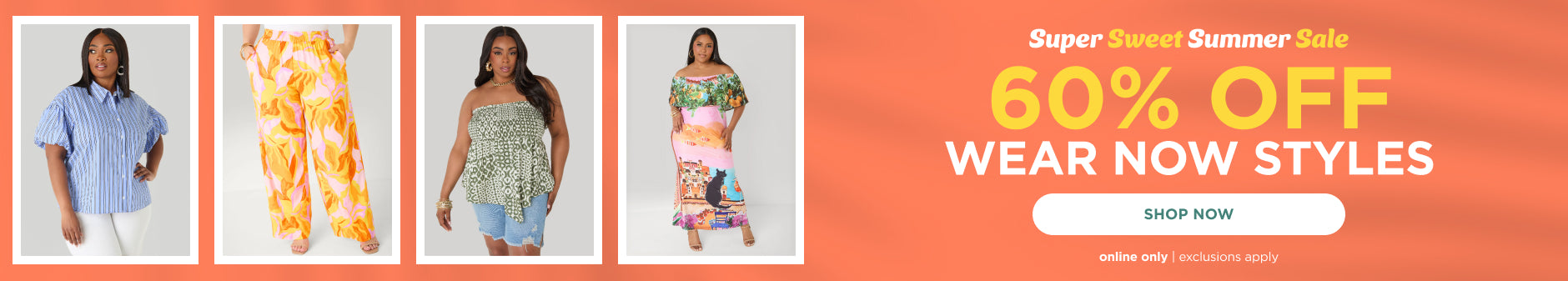 60% off Wear now styles