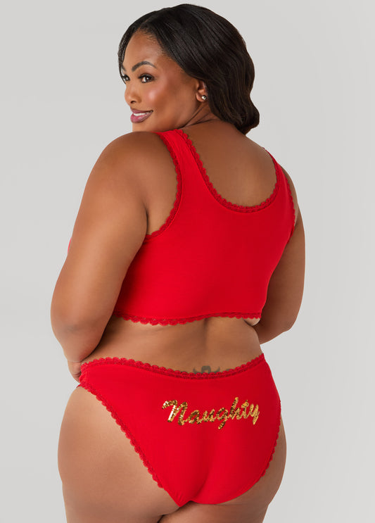 Naughty Bralette And Panty Set