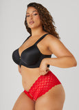 Heart Cutout Crotchless Hipsters