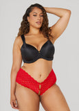 Heart Cutout Crotchless Hipsters