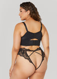 Cutout Crotchless Lace Thong