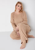Ribbed Fleece Lounge Pants