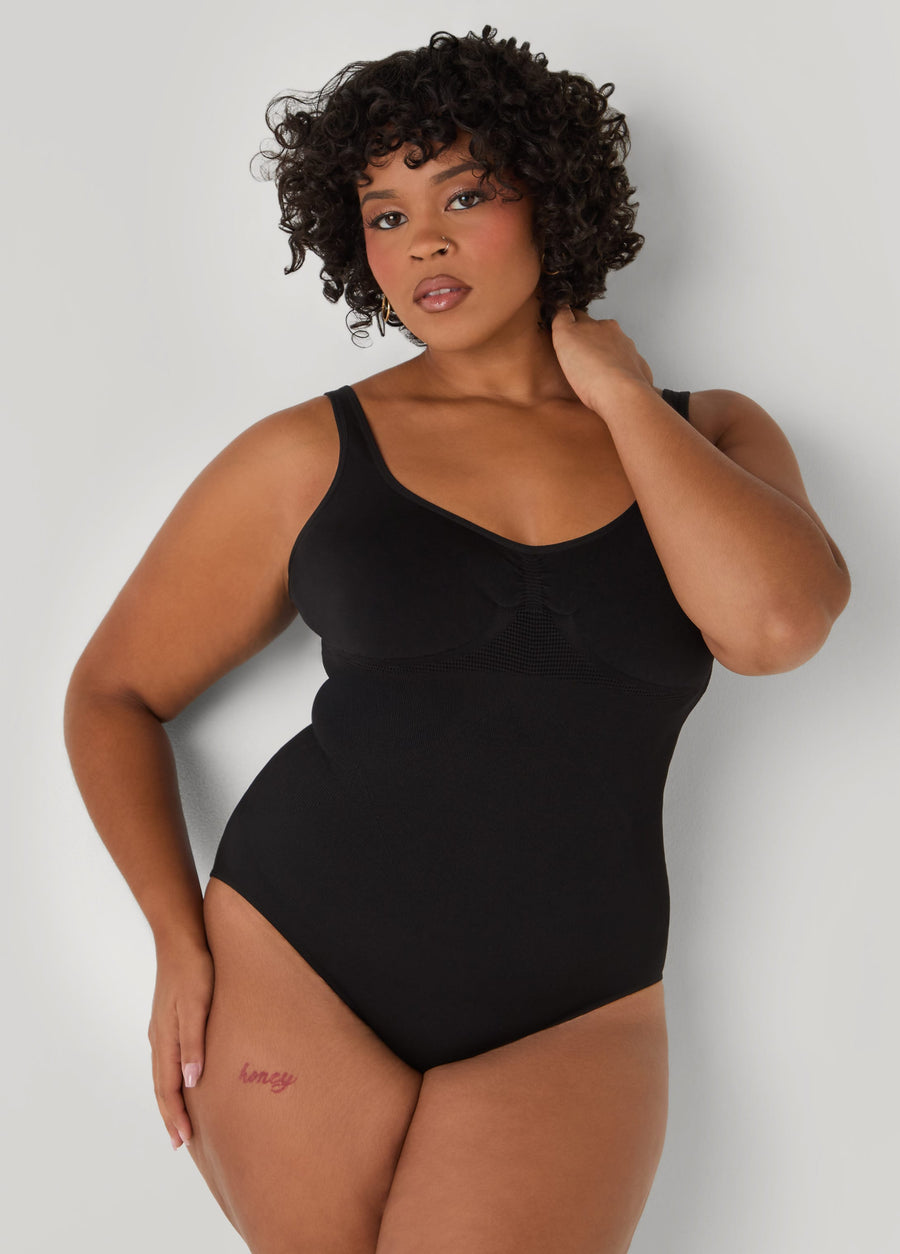 Plus Size Seamless Medium Control Bodysuit