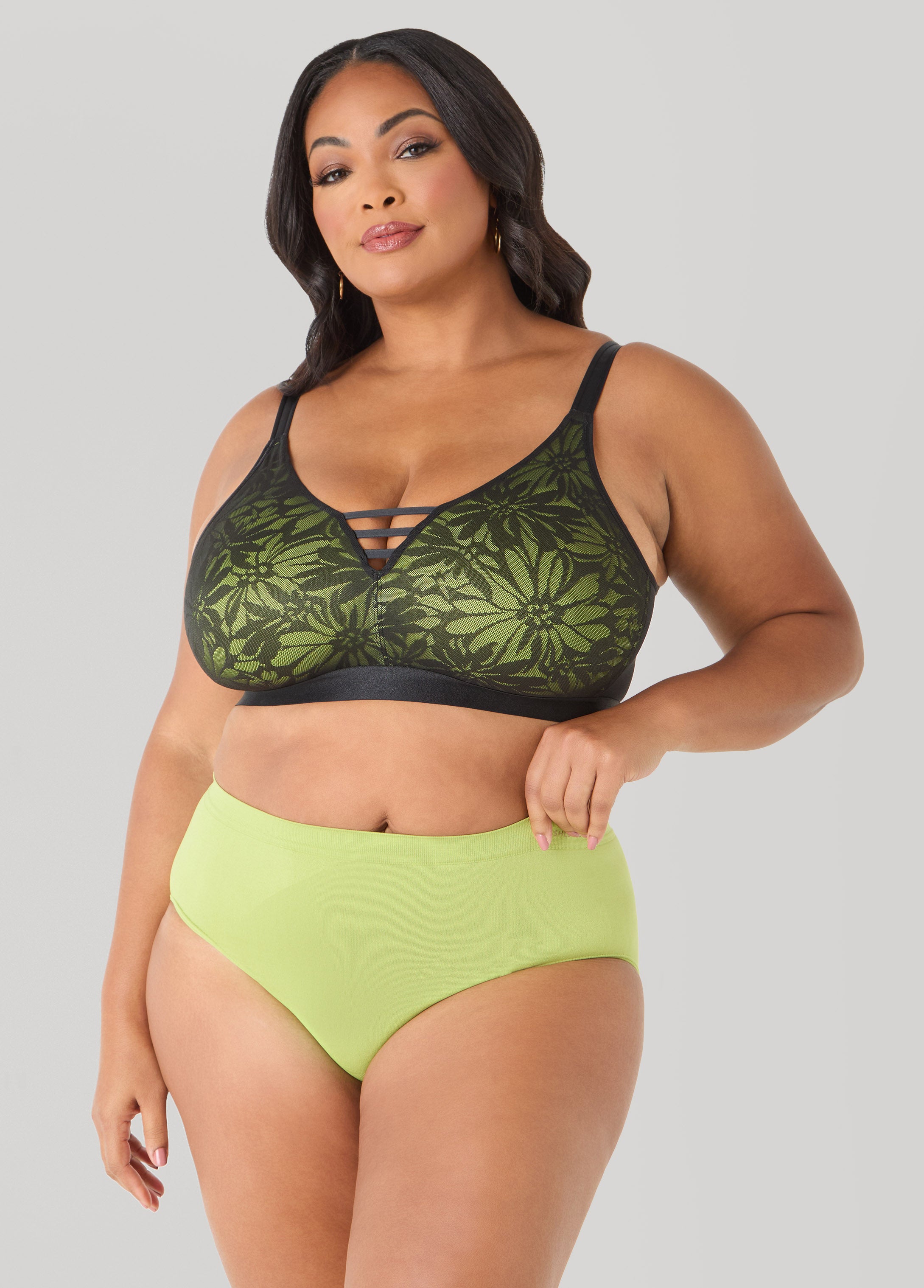 Plus Size Seamless Logo Briefs