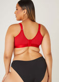 Floral Lace Lattice Wireless Bra