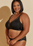 Paneled Mesh Wireless Bra