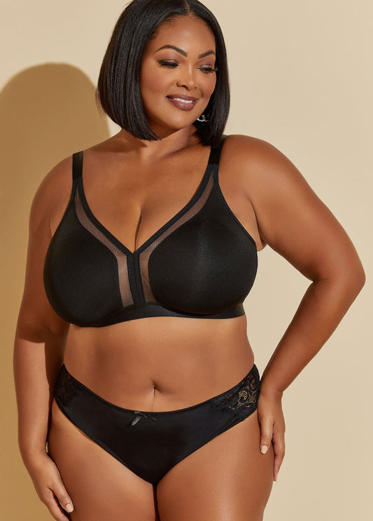 Plus Size Intimates Wireless Wire Free No Wire Plus Size T Shirt Bras