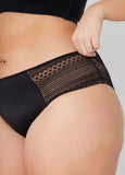 Cutout Paneled Hipster Panties