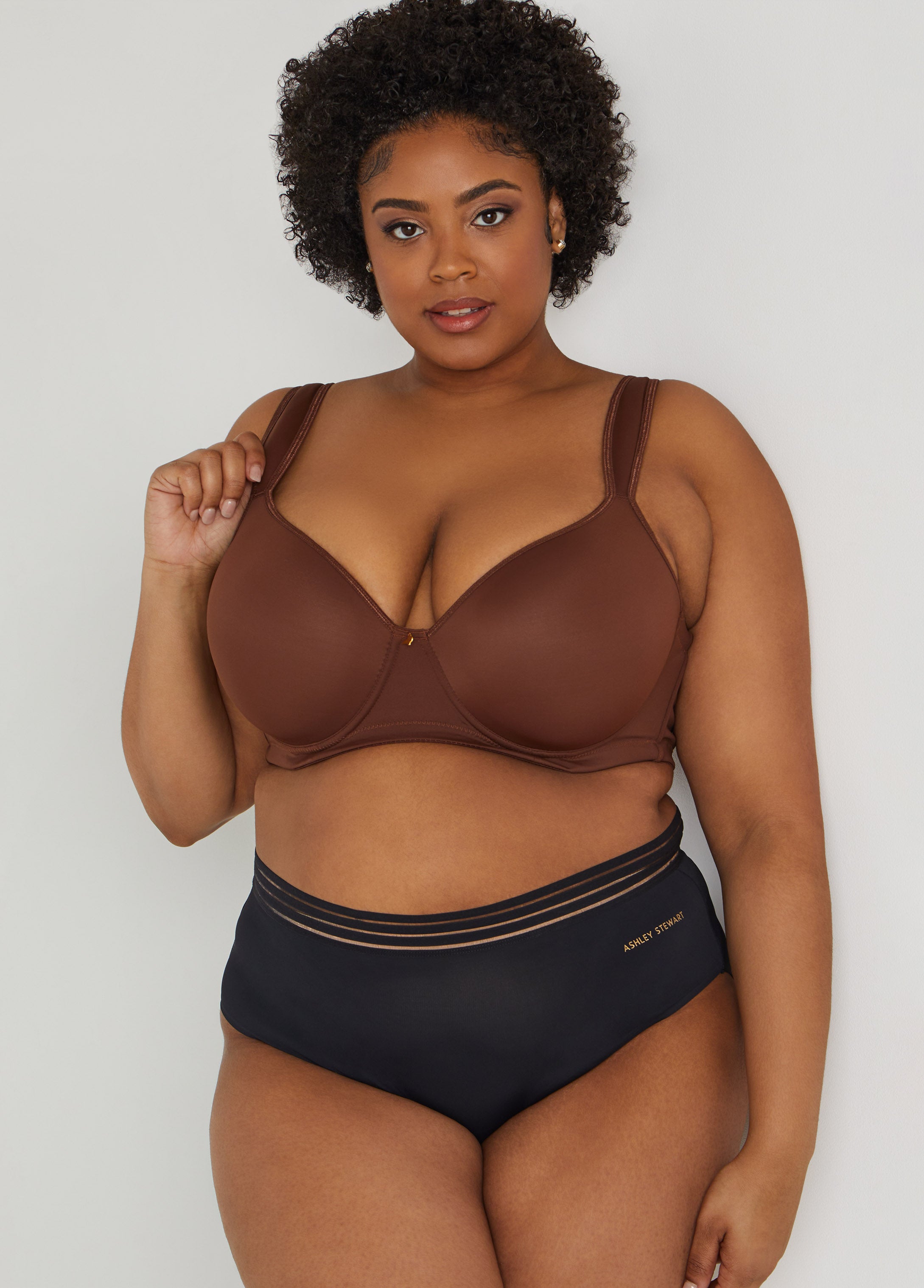 Plus Size Sexy Underwire Plunge Butterfly Bra Panty Set