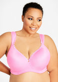 Plus Size Pink Full Coverage Butterfly Bra Plus Size Bras Underwire
