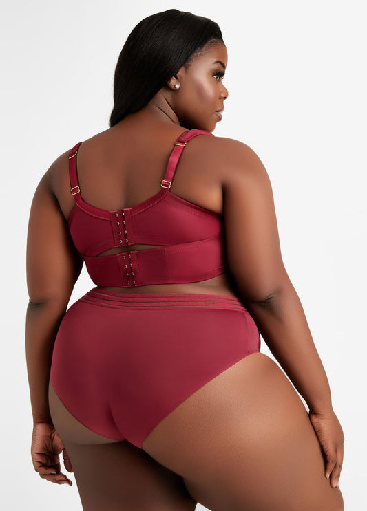 Lace Trim Full Coverage Butterfly Bra