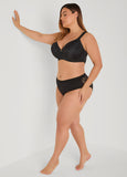 Lace Paneled Hipster Panties