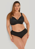 Lace Paneled Hipster Panties