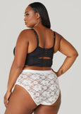 Lace Paneled Hipster Panty