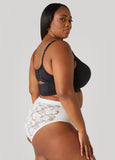 Lace Paneled Hipster Panty