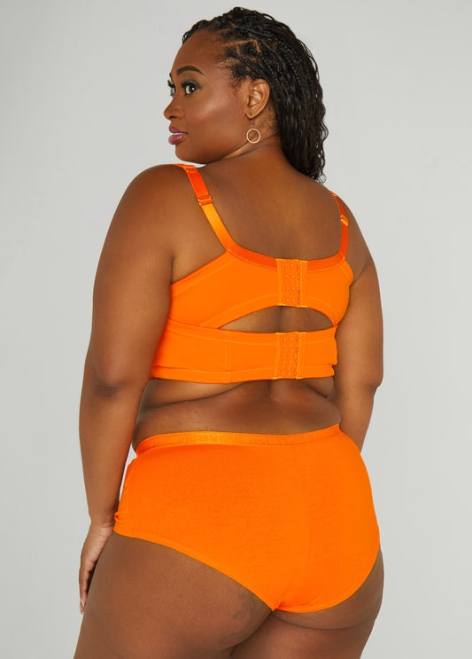 Logo Cotton Blend Boyshorts