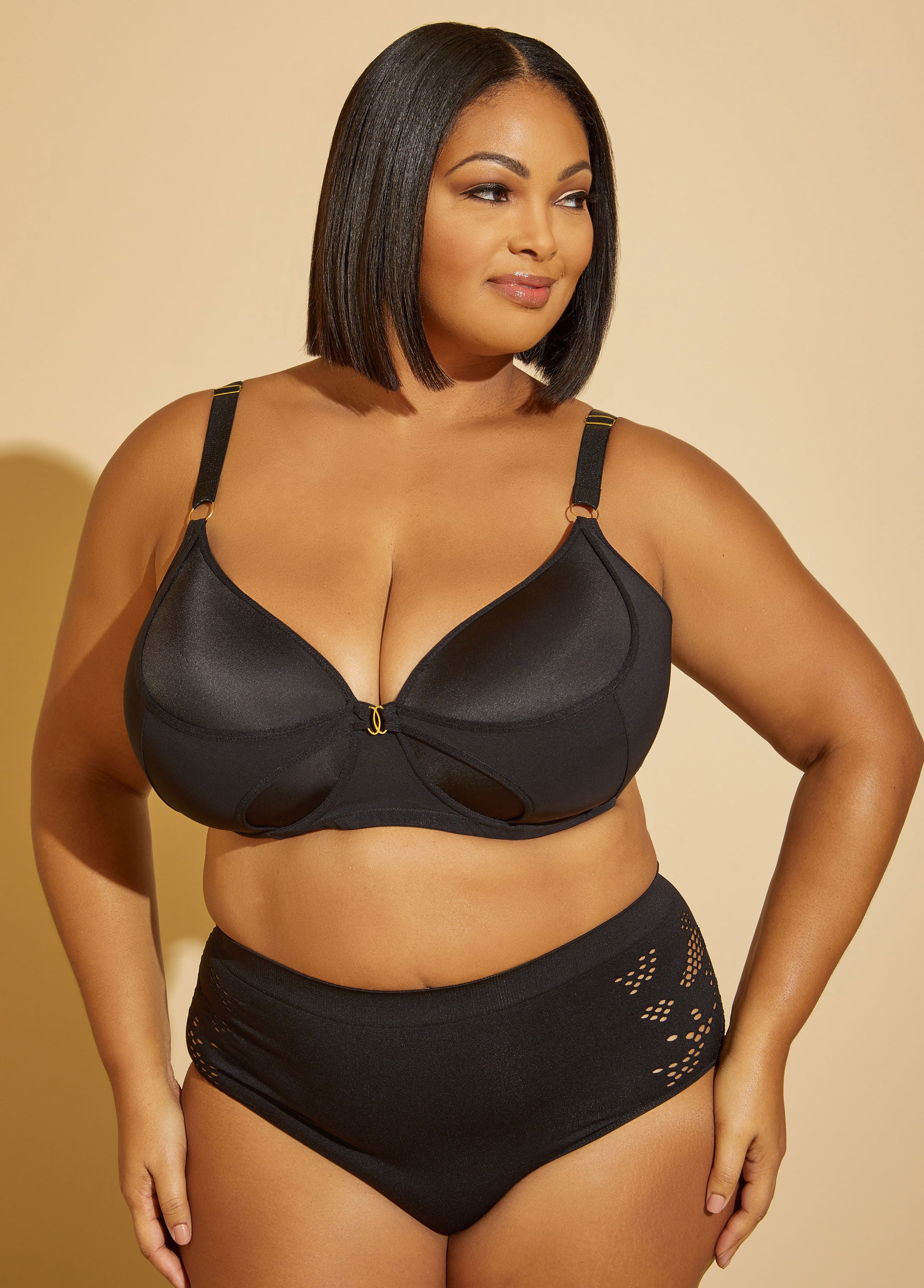 Plus Size Sexy Lingerie Seamless Light Control High Waist Briefs