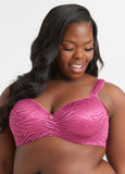 Plus Size Zebra Balconette Butterfly Bra