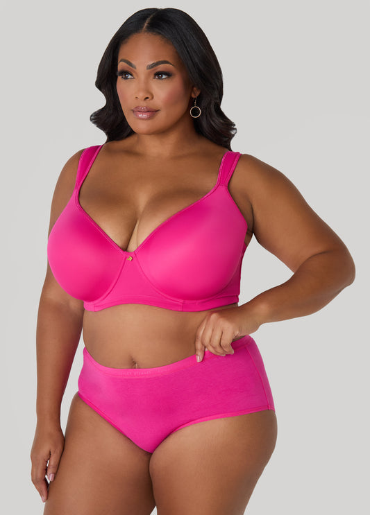 Plus Size Cotton Blend Logo Briefs
