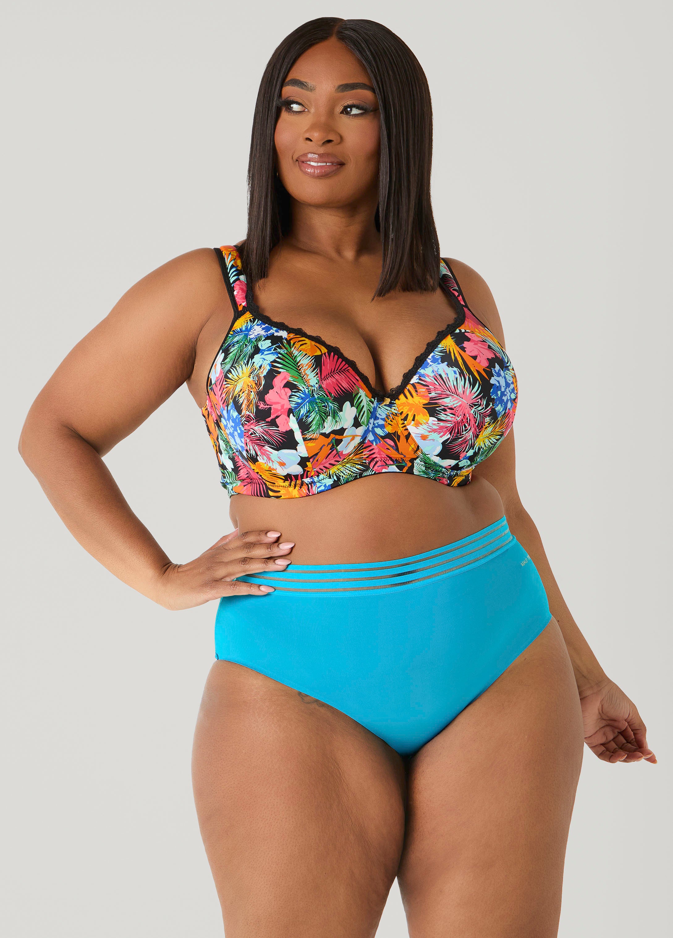 Sheer Waist Microfiber Briefs