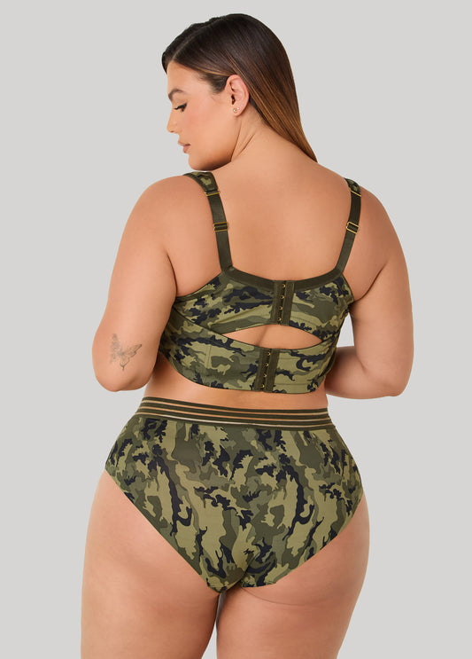 Camo Sheer Waist Briefs