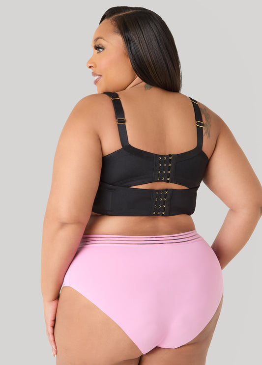 Sheer Waist Microfiber Briefs