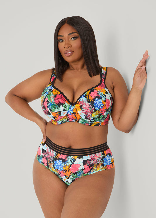 Tropical Sheer Waist Briefs