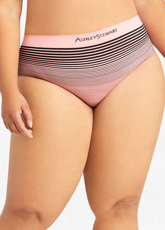 Stripe Seamless Hipster Panty