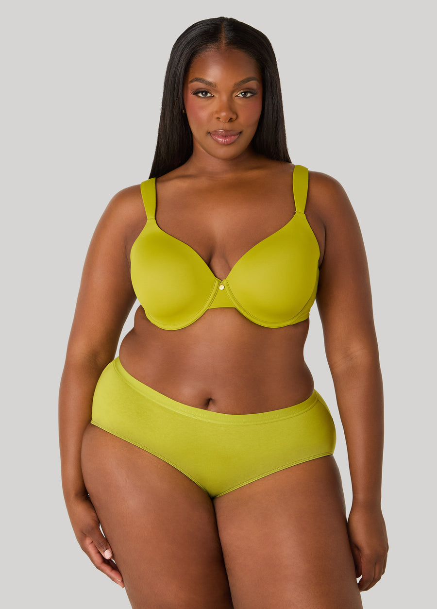 Plus Size Microfiber Underwired T Shirt Bra