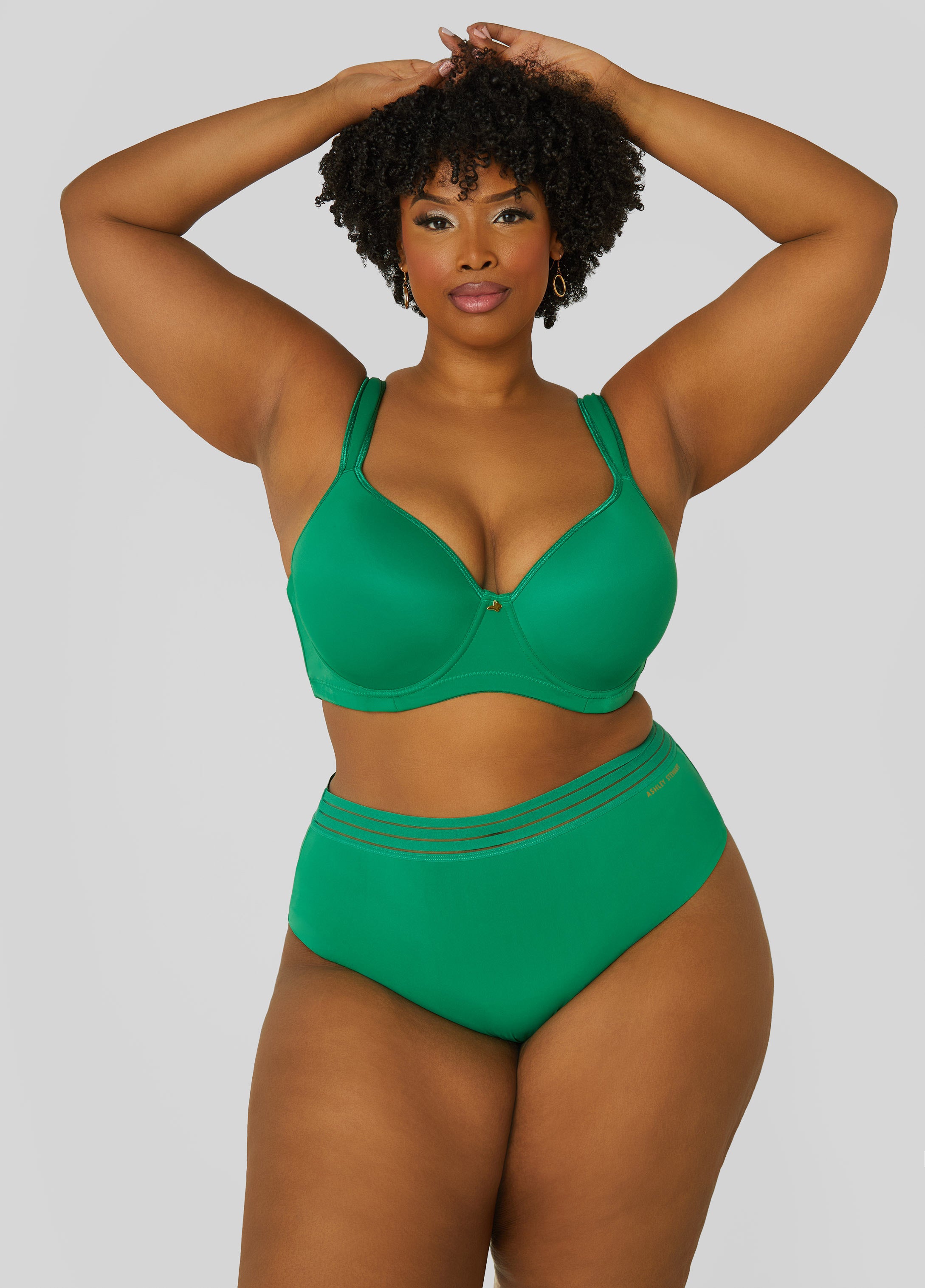 Plus Size Plunge Smoothing Butterfly Bra
