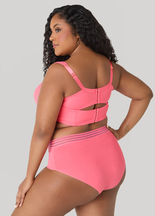 Lace Trimmed Full Coverage Butterfly Bra