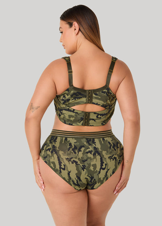 Camo Full Coverage Butterfly Bra