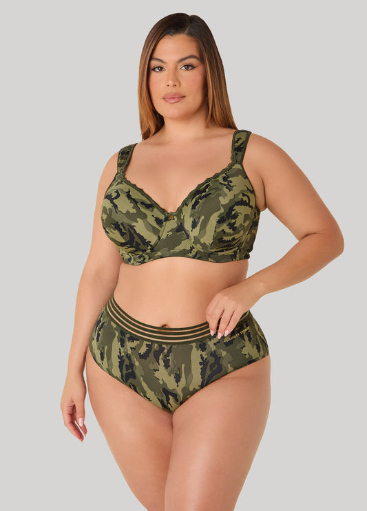 Camo Full Coverage Butterfly Bra