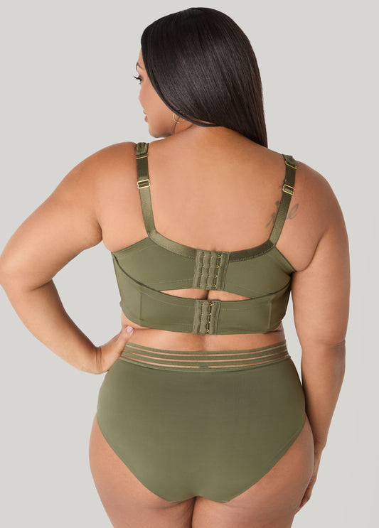 Lace Trimmed Full Coverage Butterfly Bra