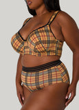Plaid Full Coverage Butterfly Bra