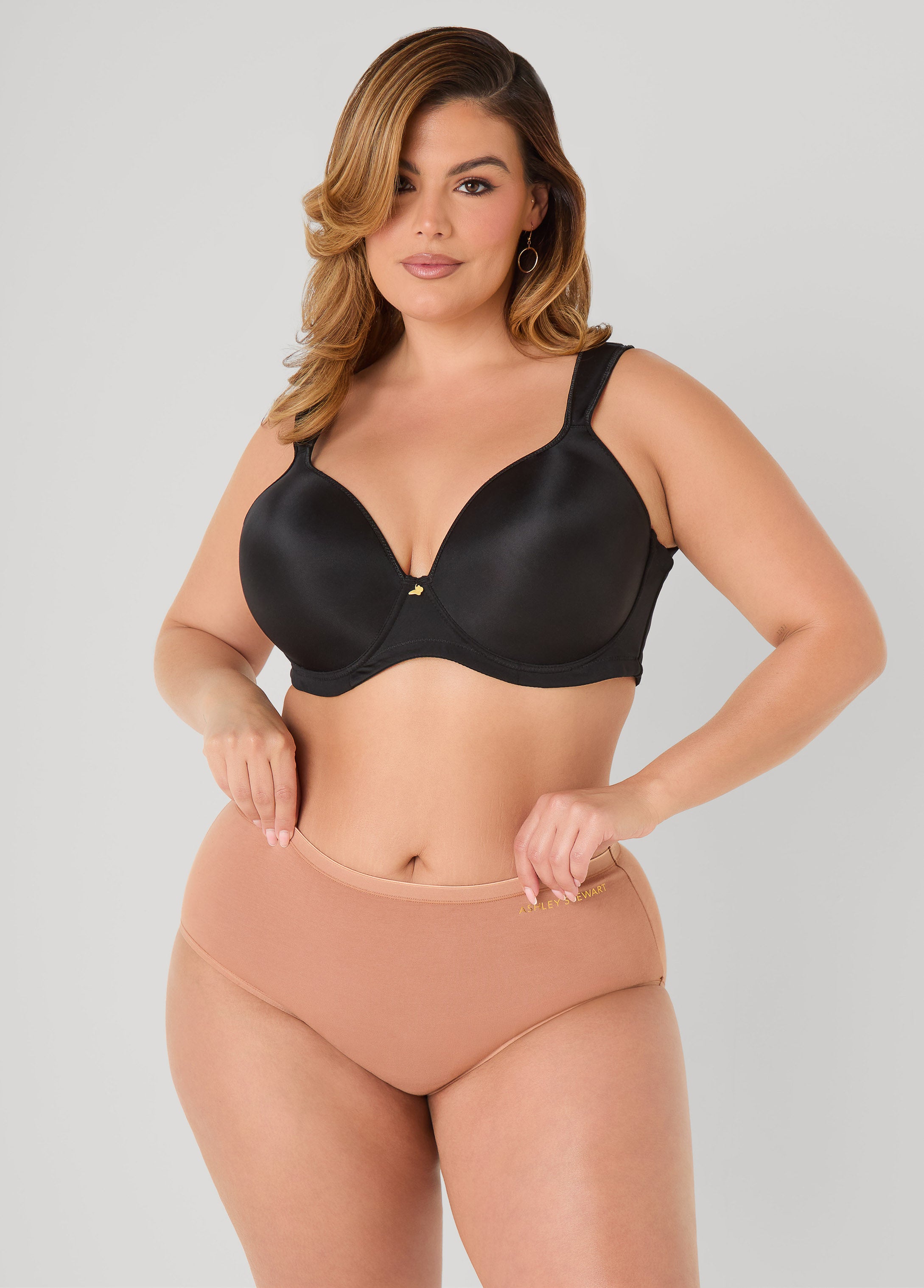 Plus Size Full Coverage Cotton Panty Briefs Plus Size High Waist Brief