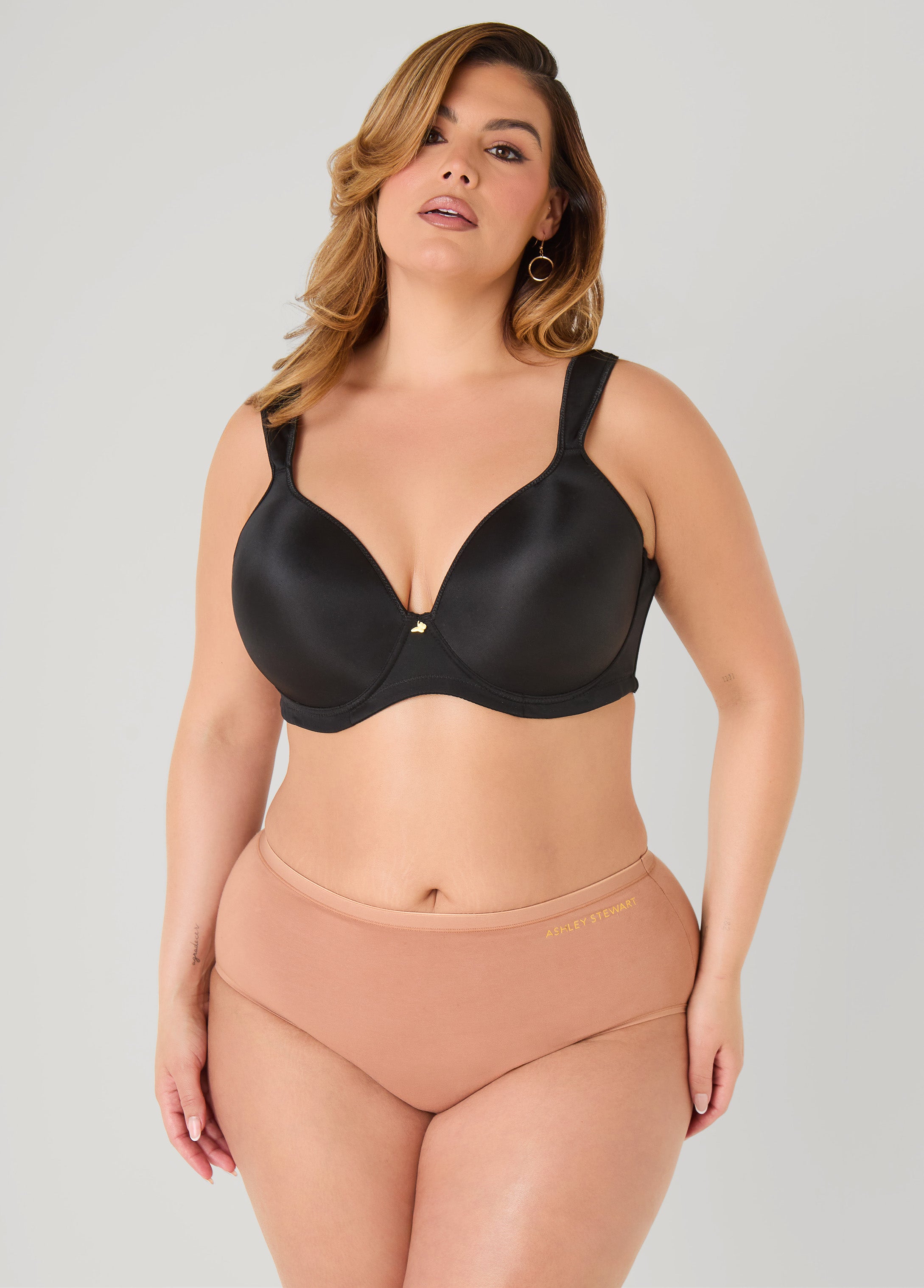 Plus Size Full Coverage Cotton Panty Briefs Plus Size High Waist Brief