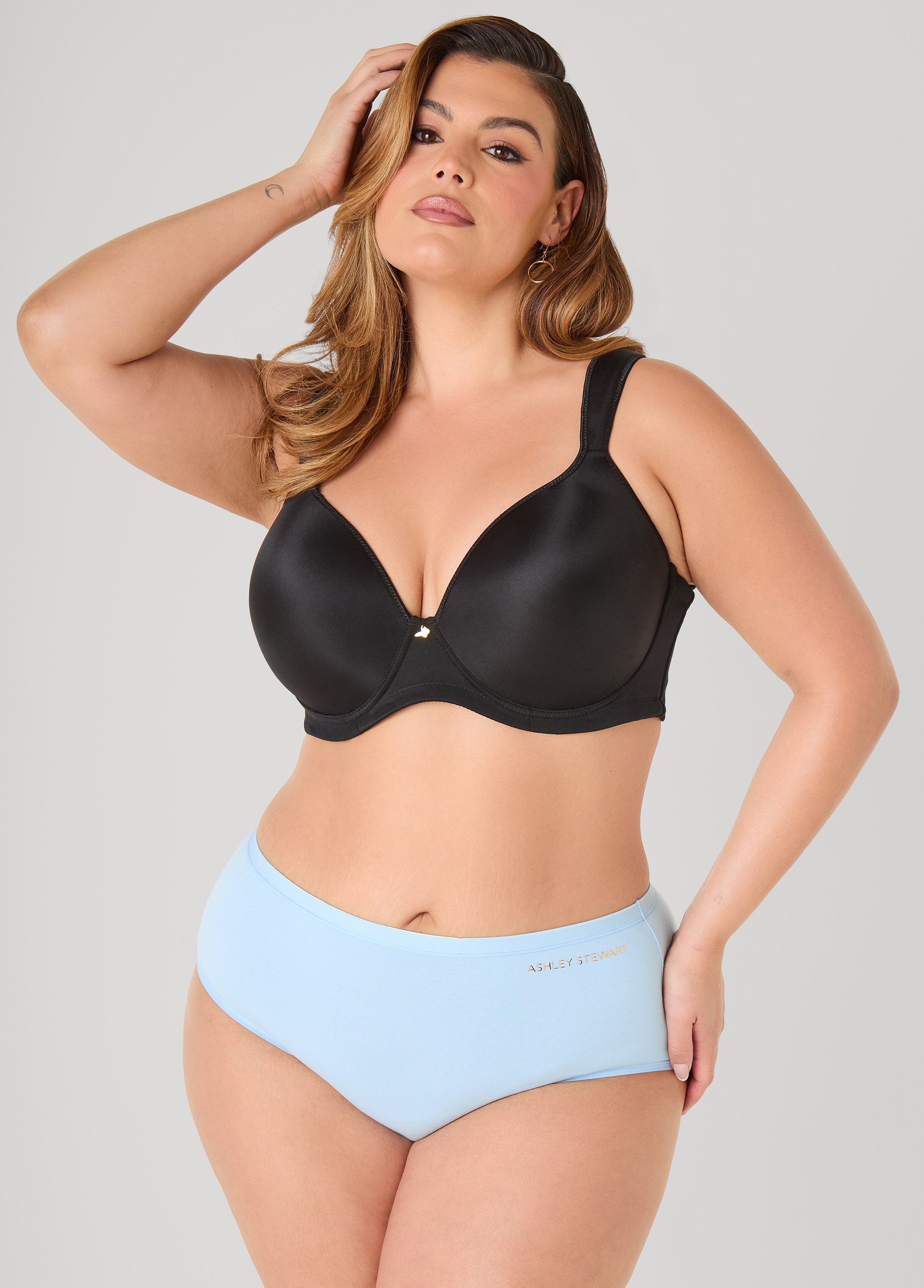 Plus Size Full Coverage Cotton Panty Briefs Plus Size High Waist Brief