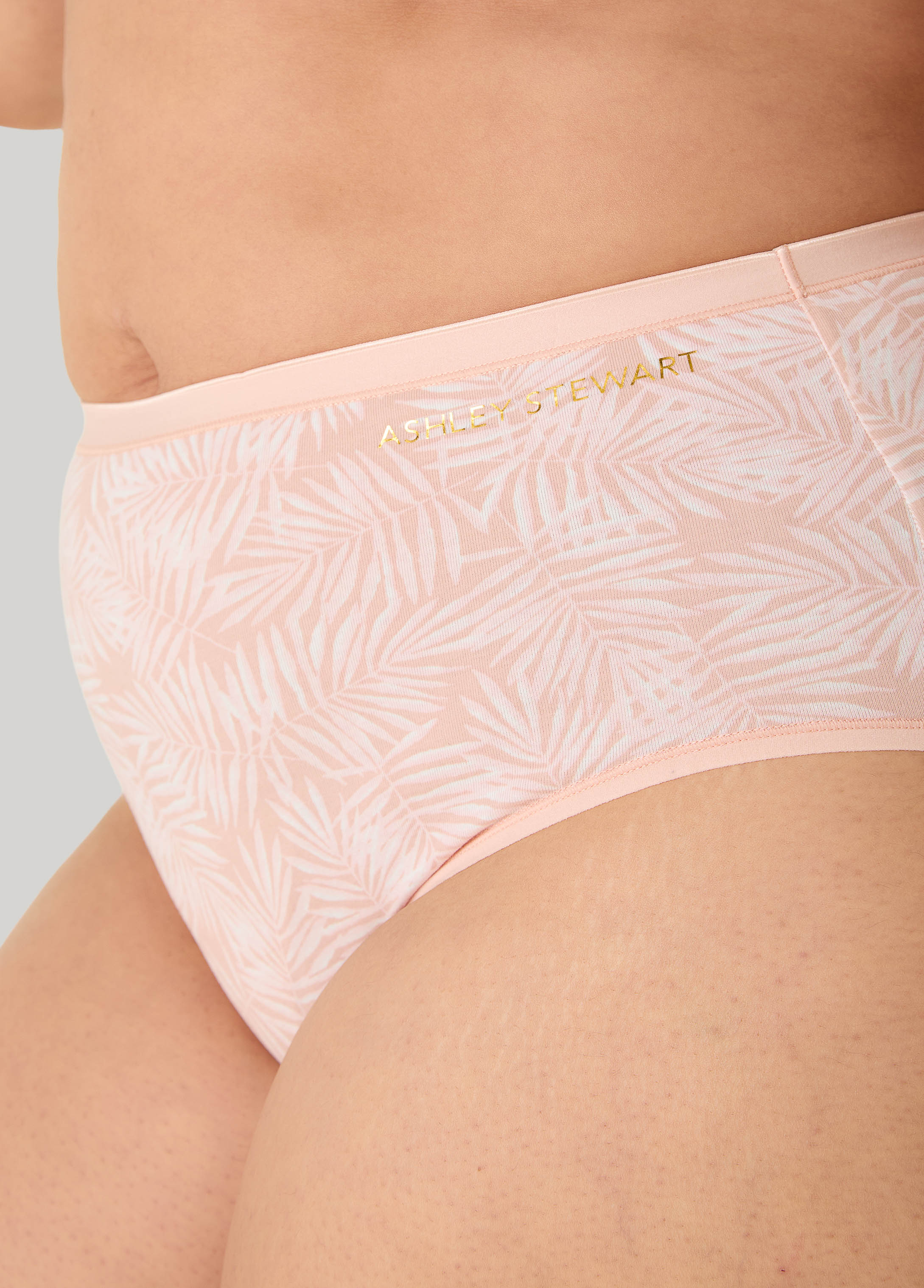 Palm Print Stretch Cotton Briefs