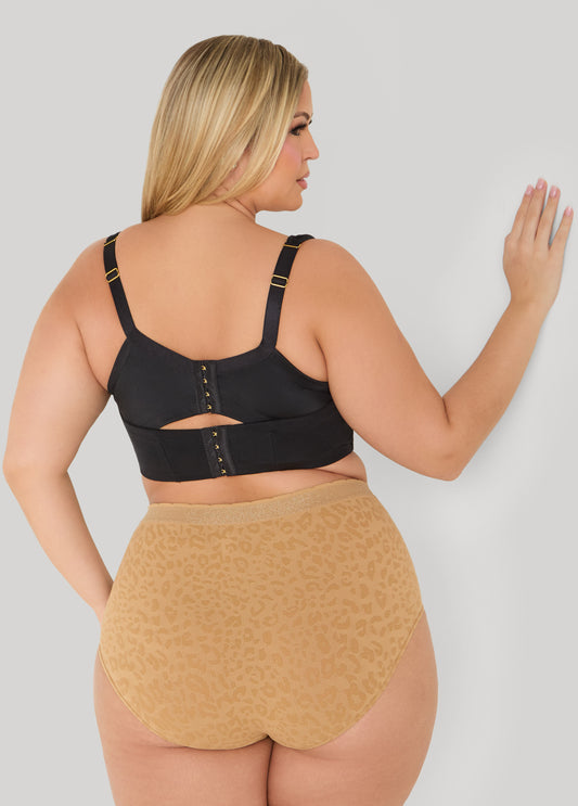 Seamless Leopard Jacquard Briefs