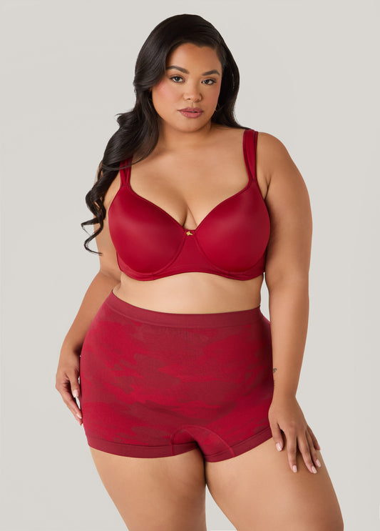 Plus Size Seamless Camo Boyshorts