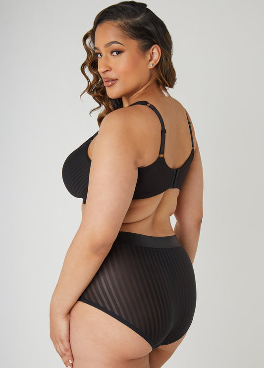 Stripe Spacer Cup T-Shirt Bra